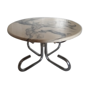 table basse marbre blanc