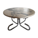 White marble coffee table from the 70s