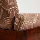 MK11213 Three-seater rosewood sofa