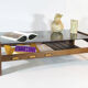 Percival Laver Vintage Wenge Glass Lectuur Holder Coffee Table, 70s