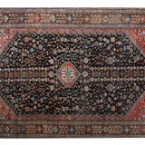 Traditional Antique Shirvan Carpet Handwoven Brown Wool Persian Area Rug