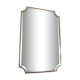 Brass bevelled mirror, Italy, 60s