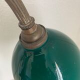 Vintage lamp 1900 celadon jeweler workshop brass - 56 cm
