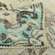 Tapis persan oriental vert clair et jaune 5x8, 165x238 cm