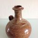Vase boule soliflore en gres vernissé vintage années 60-70