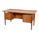 Mid-century freestanding teak desk by Peter Løvig Nielsen for Loviq, 1960s