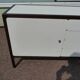 Wooden Sideboard - "Stollenlinie Brasilia" - German - 1960 - White - Black