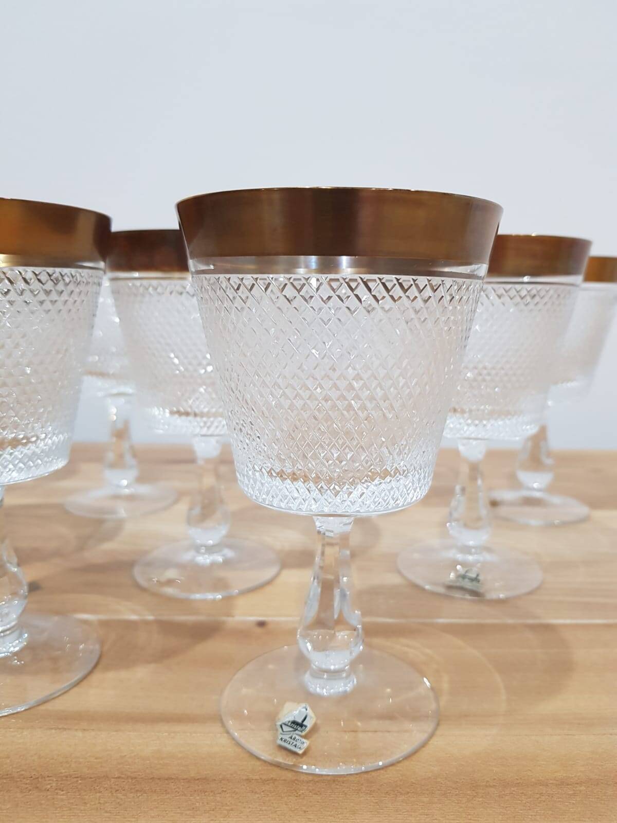 Rheinkristall crystal glasses, Germany, 1950s/60s.