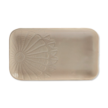 Plat plata grège mat XL