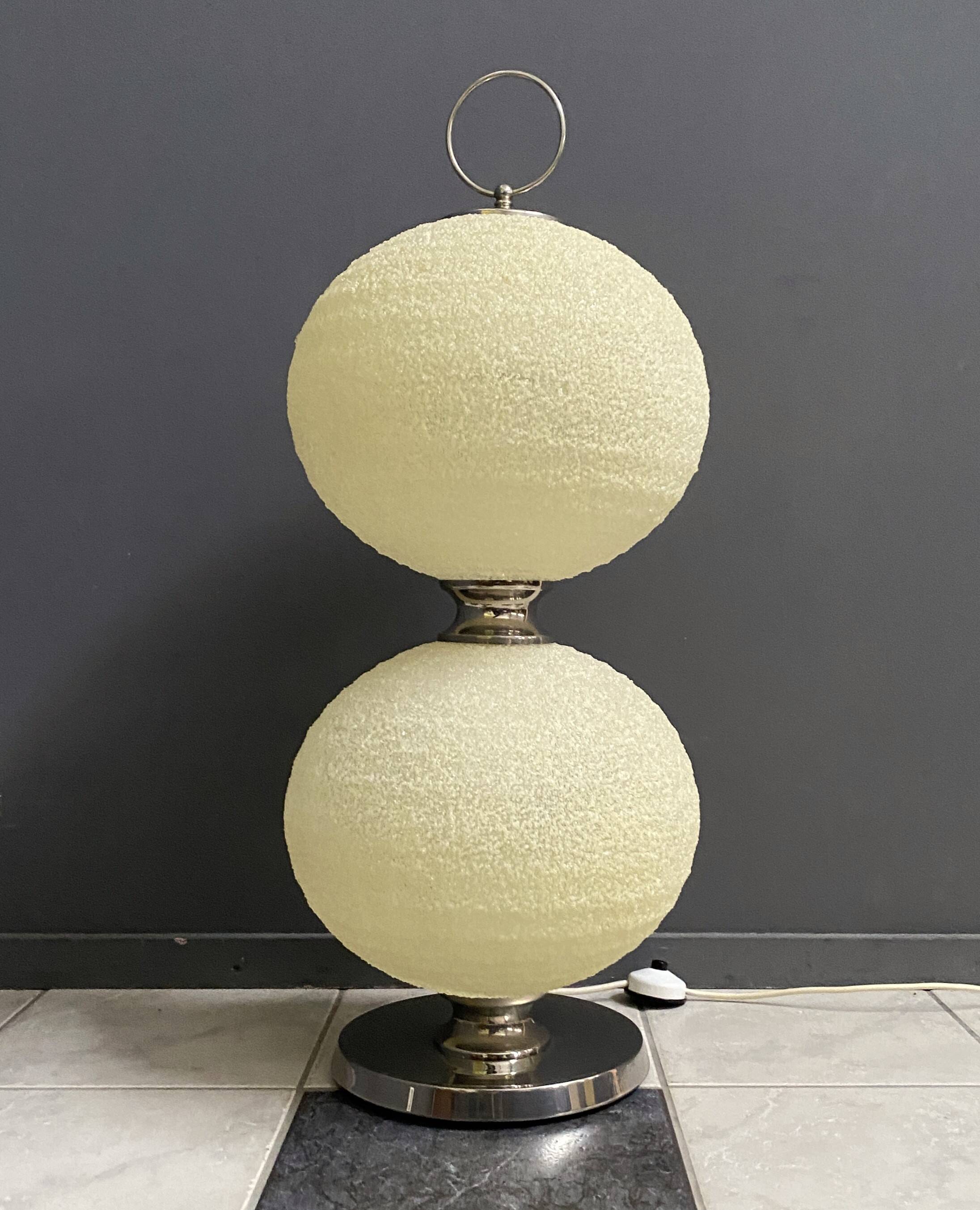 Sugarball double-light floor lamp by John and Sylvia Reid for Rotaflex