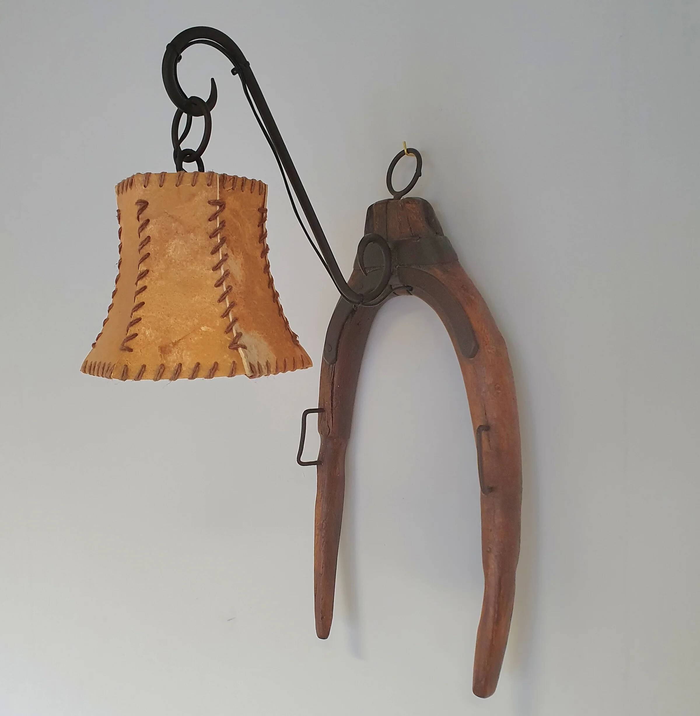 Ox harnass wall lamps / farm house / rustic