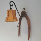 Ox harnass wall lamps / farm house / rustic