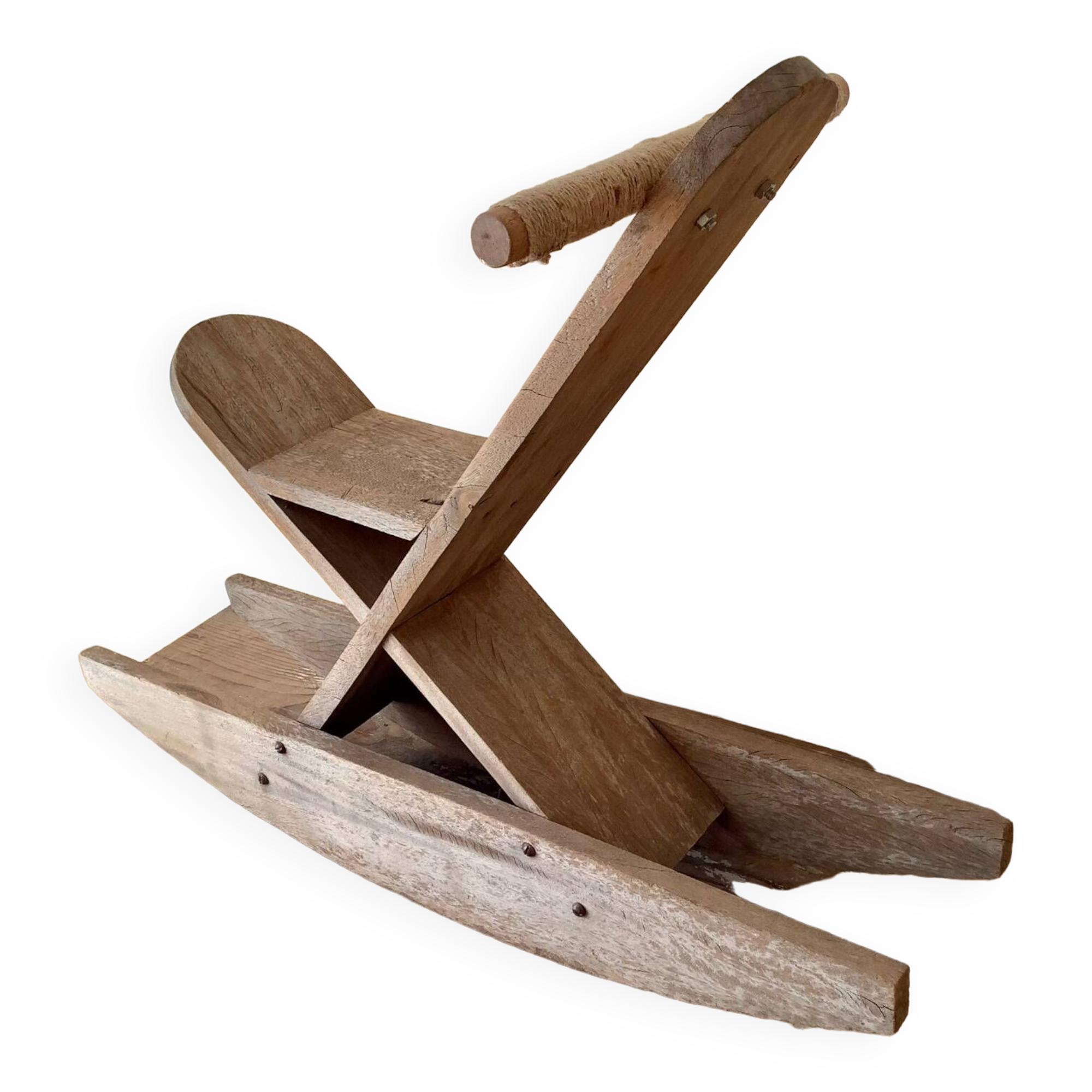 Wooden rocking horse