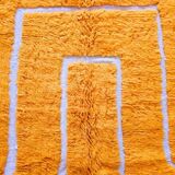 Handmade orange rug 200cm x 300cm