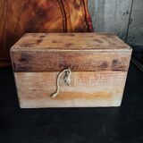 Old wooden kitchen storage box
