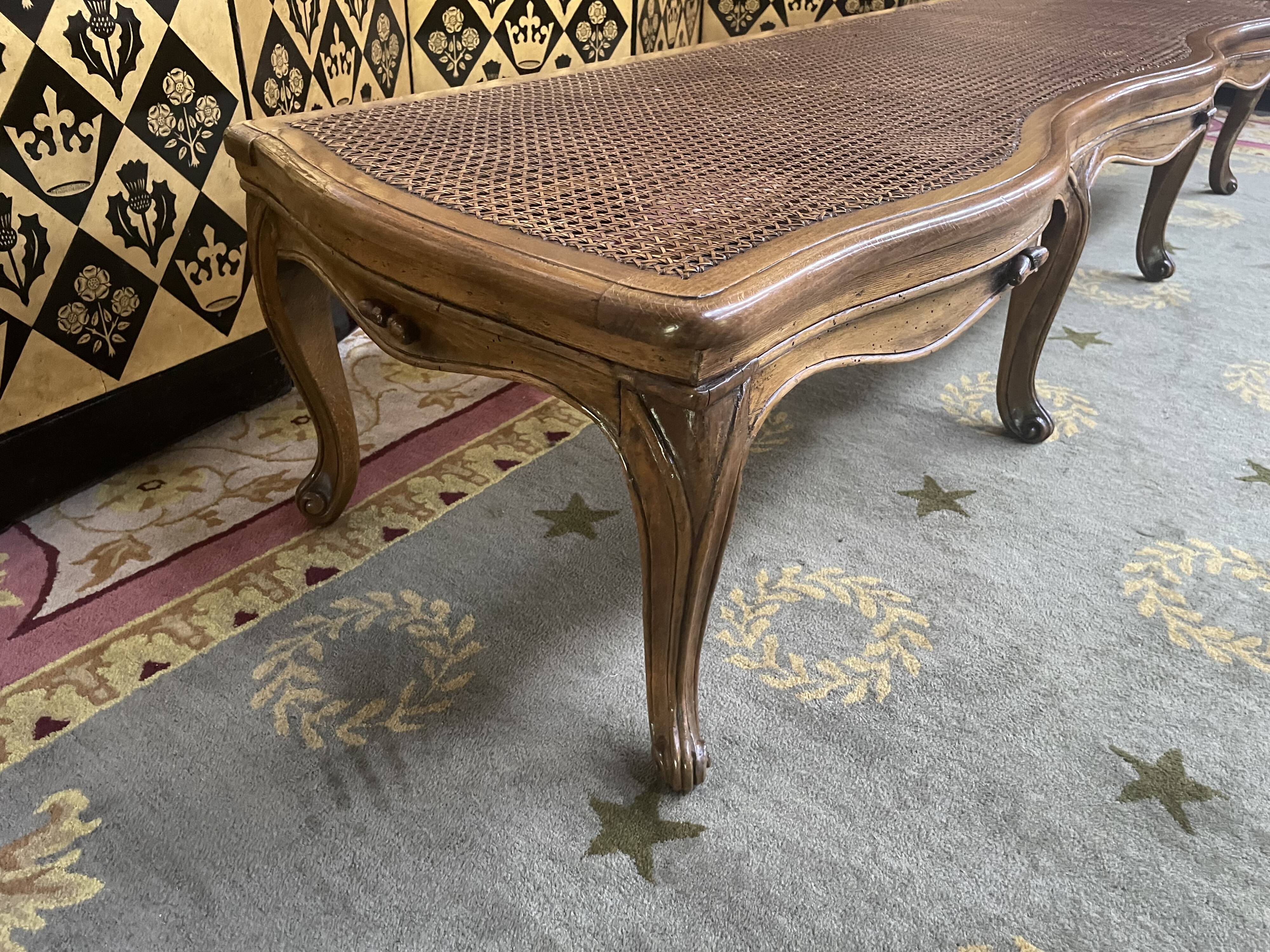 Louis XV period entrance office bench in canning