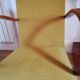 Bridge armchair with mustache back