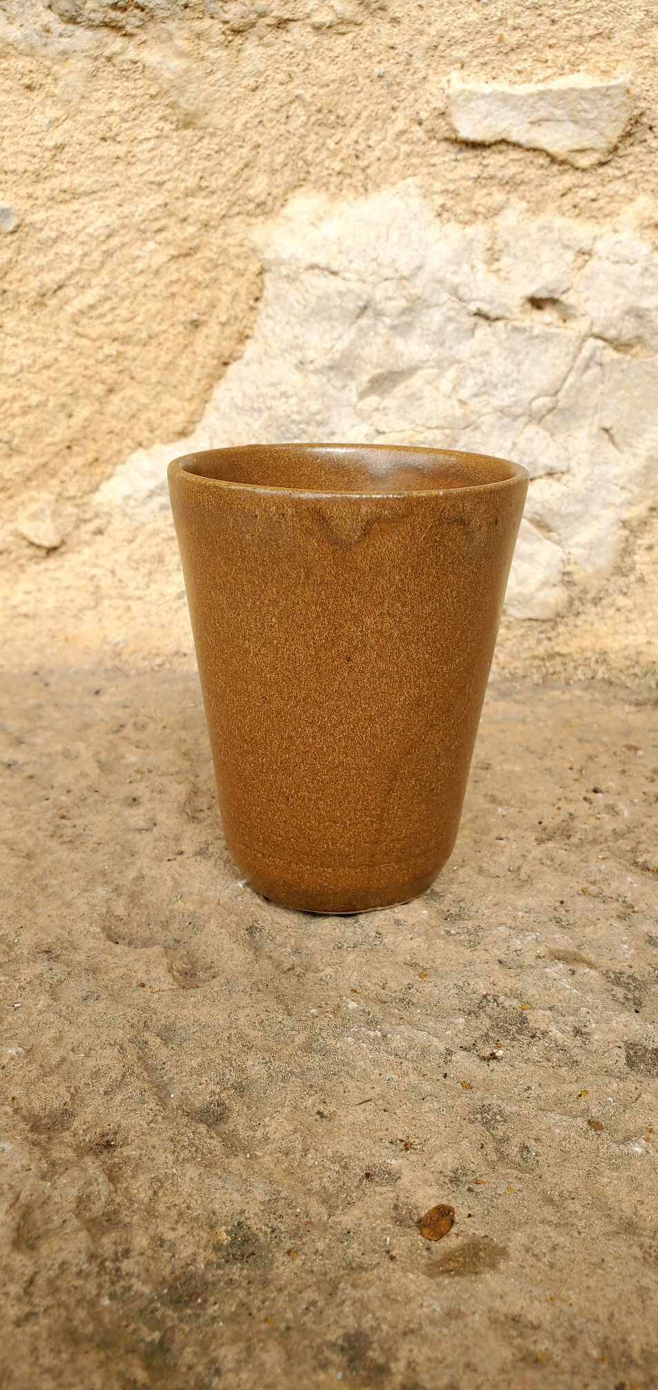 Set of 6 Digoin stoneware cups