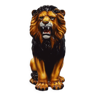 Ceramic Lion Statue