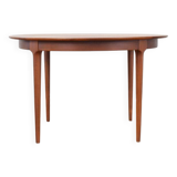 Table à manger extensible en teck danois du milieu du siècle, années 1960.