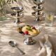 Ice cream/dessert bowls in stainless steel