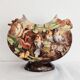 Vase with three birds in relief signed Delattre