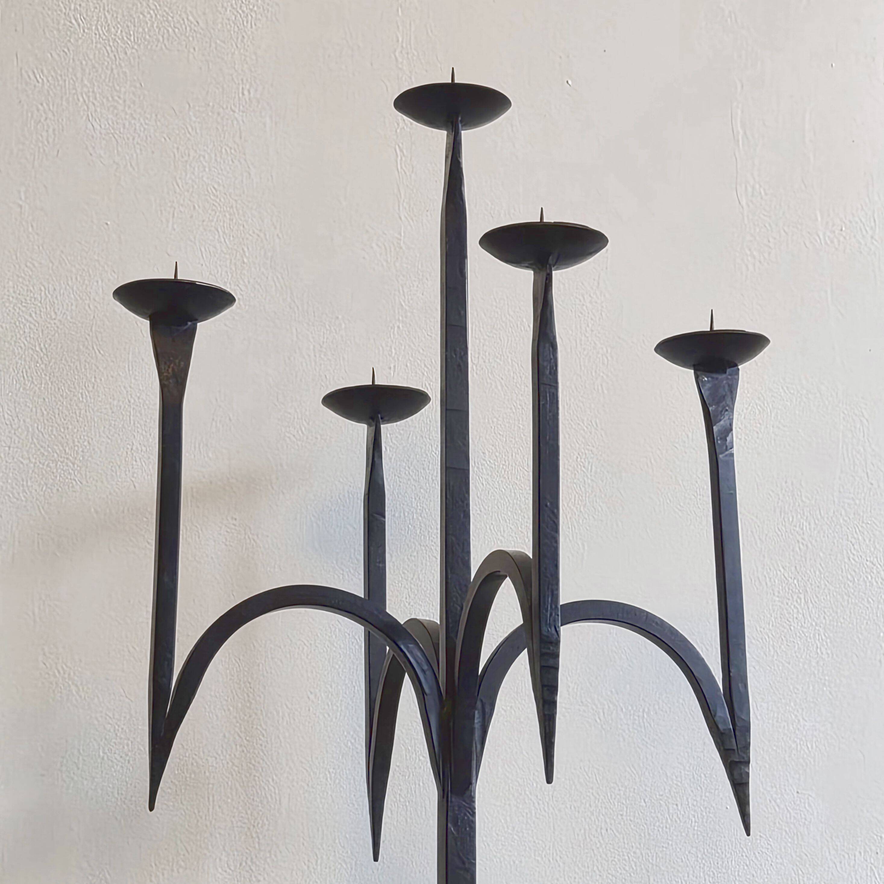 Vintage brutalist candlestick 1970