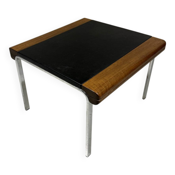 Table d'appoint en cuir Hans Eichenberger Girsberger, Suisse