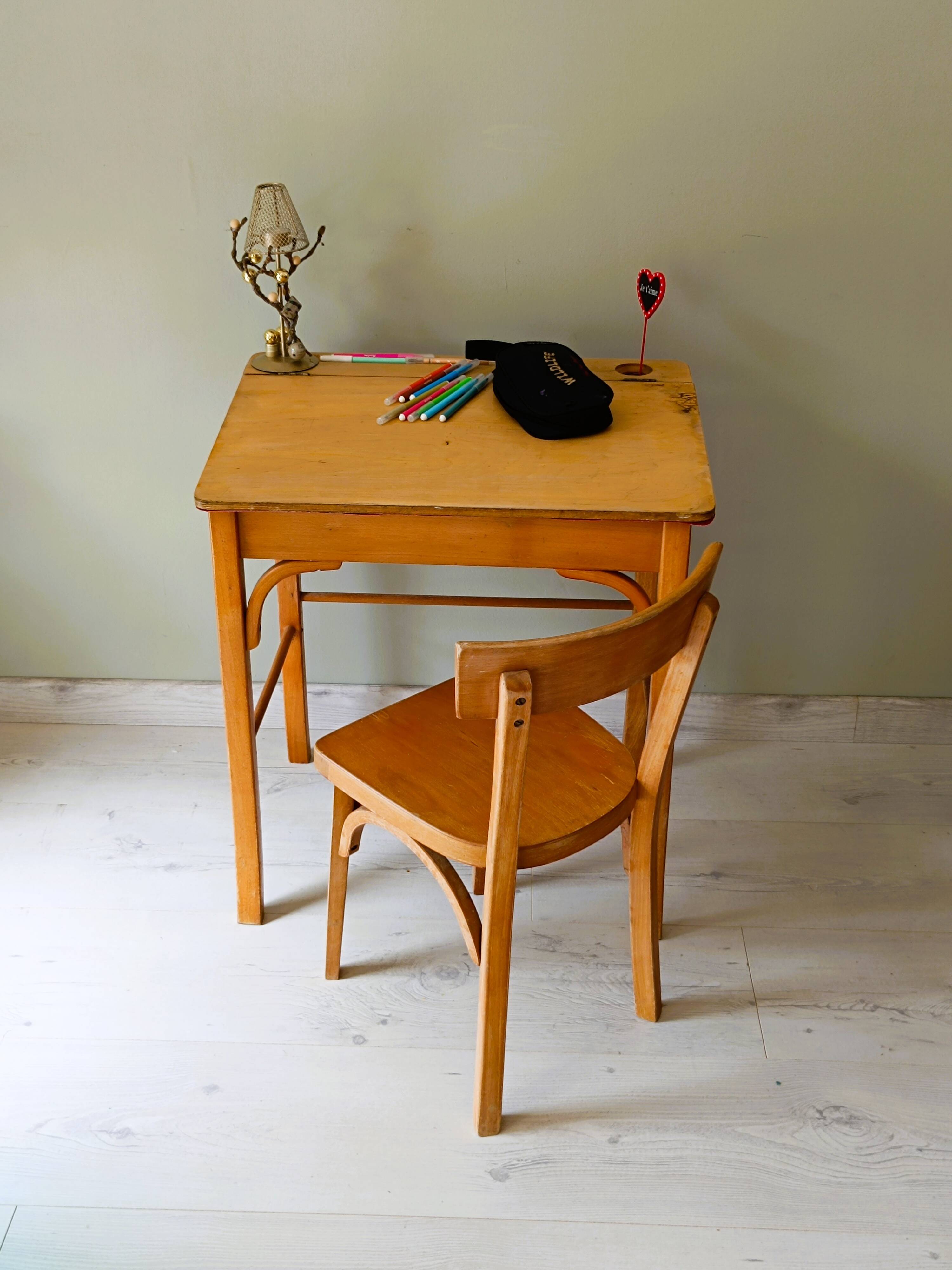 Children's desk and chair by Baumann