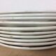 10 ceramic "nappe" plates from the Moulin des Loups, brown