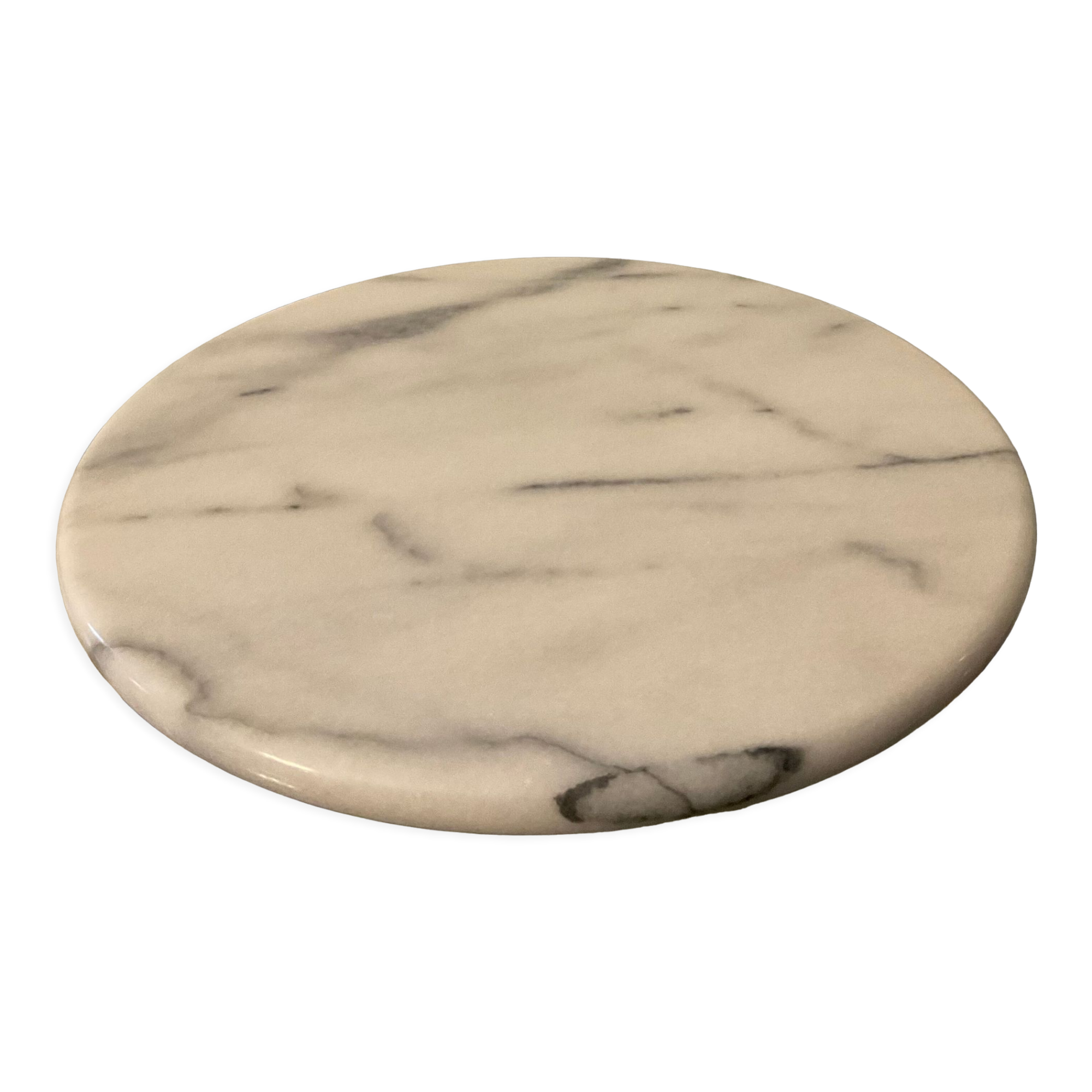 Vintage rotating top in Carrara marble 70s