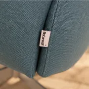 BoConcept design armchair in petrol blue, swivel and reclining.