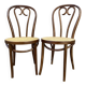 2 bistro chairs curved wood 1960 Restaurant cafe chairs french