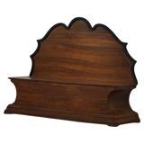 20th-century Art Deco storage bench in walnut, by a Danish cabinetmaker.