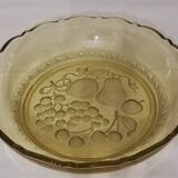 Glass fruit basket.