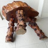 Solid wood stool