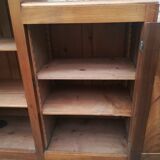 Asymmetric solid walnut buffet