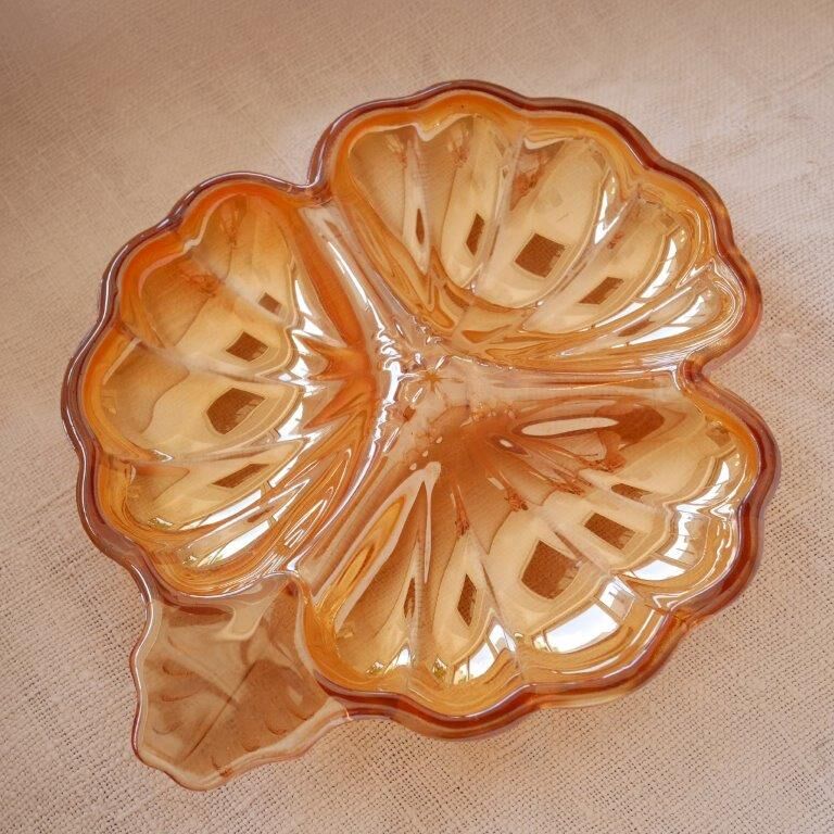 Empty pocket iridescent orange flower