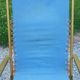 Set of 3 vintage lafuma sun loungers canvas and tubes + table