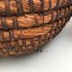 Round straw basket 50s-60s