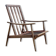 Vintage Scandinavian 1960s boomerang armchair