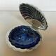 Metal scallop butter dish