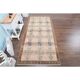 Vintage Turkish Oushak Handmade Wool Cotton Brown Area Rug 156x232