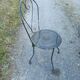 Iron garden furniture armchairs chairs round table
