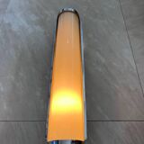 Big chrome Bauhaus / functionalist wall lamp with lampshade - 1930s