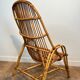 Paire de fauteuils design en rotin