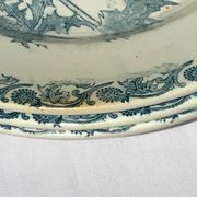 9 hollow plates Iron Earth thistles L.G Righi blue ink