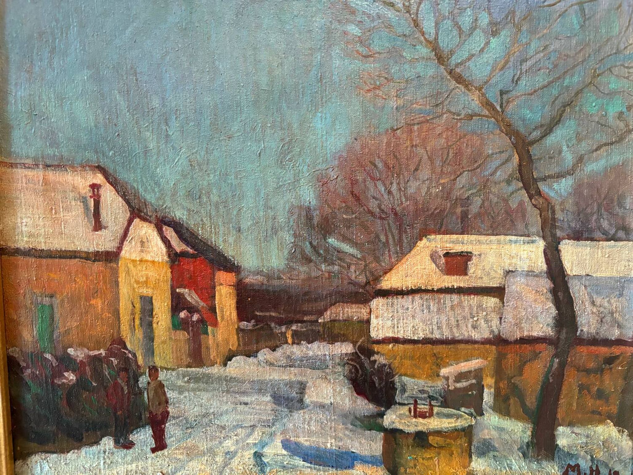 Village sous la neige signé Melnikov