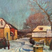 Village sous la neige signé Melnikov