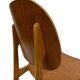 Vintage dining room chair Scandinavian 1960s plywood and teak design
